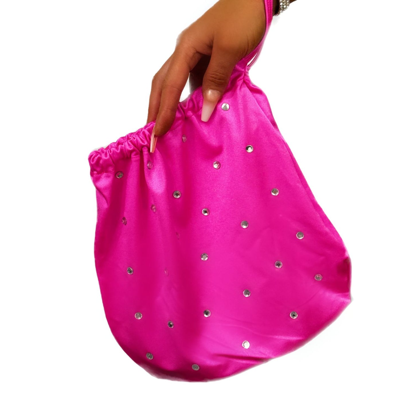 GR154 - Money Bag w/Rhinestuds. Comes in Four Colors!