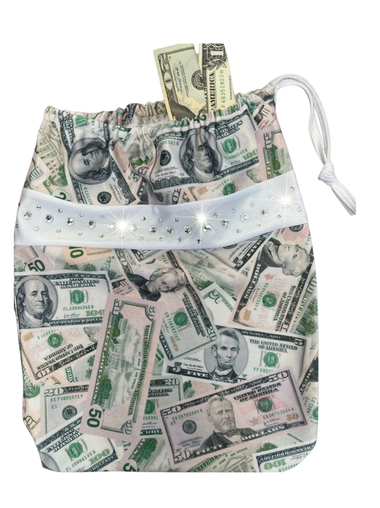 B662 - Money Bag with Rhinestone Trim