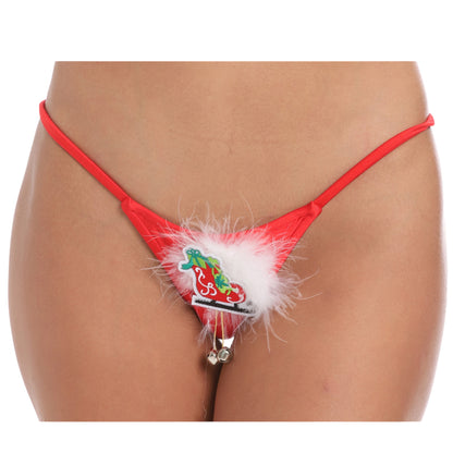 C722 - Holiday Appliqué Thong