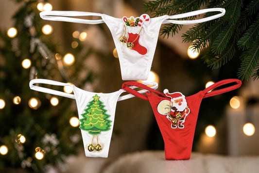 C791 - Assorted Three Pack Applique Thongs