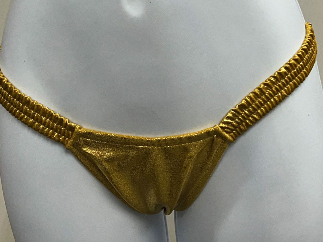 G108D-GD - Butterfly Thong - Gold