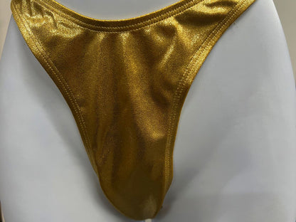 G202D-GD - Retro Thong - Gold