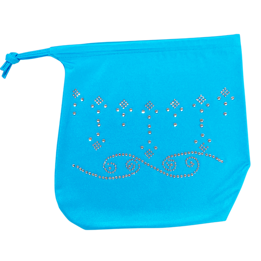 G154B-TQ - Rhinestone Money Bag (Turquoise)