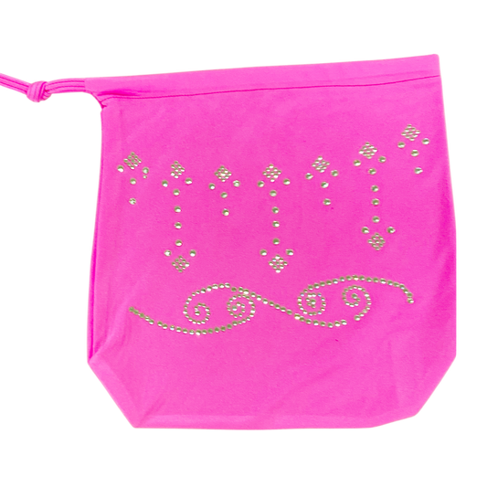 G154B-HP - Rhinestone Money Bag (Hot Pink)